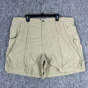 Exofficio Shorts Mens XXL Beige Hybrid Fishing Camping Lined‎ Chino Wicking